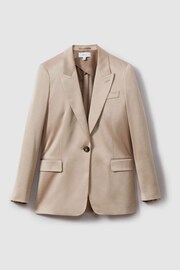 Reiss Gold Cole Satin Single Breasted Suit Blazer - Image 2 of 6