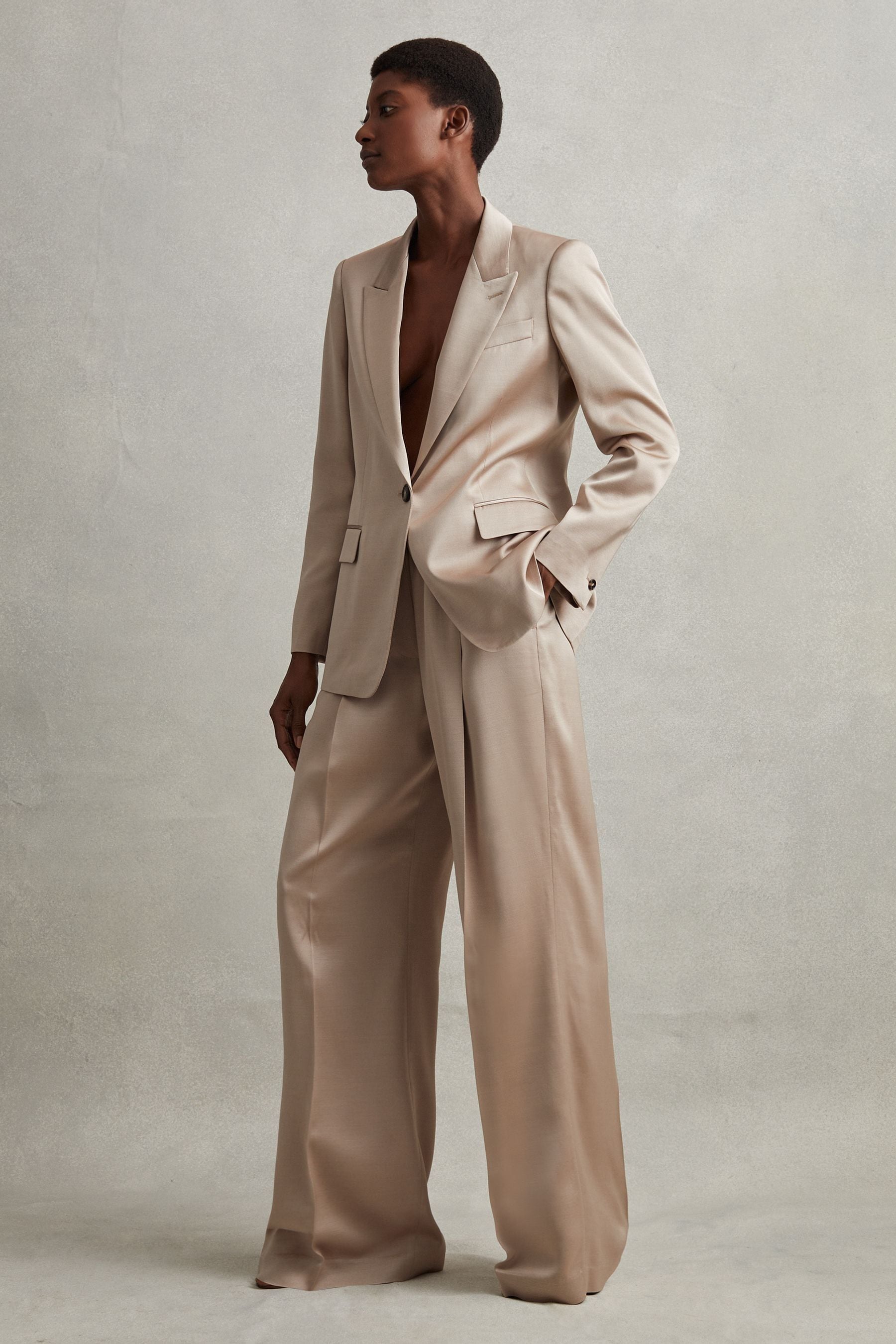 Reiss gold blazer deals