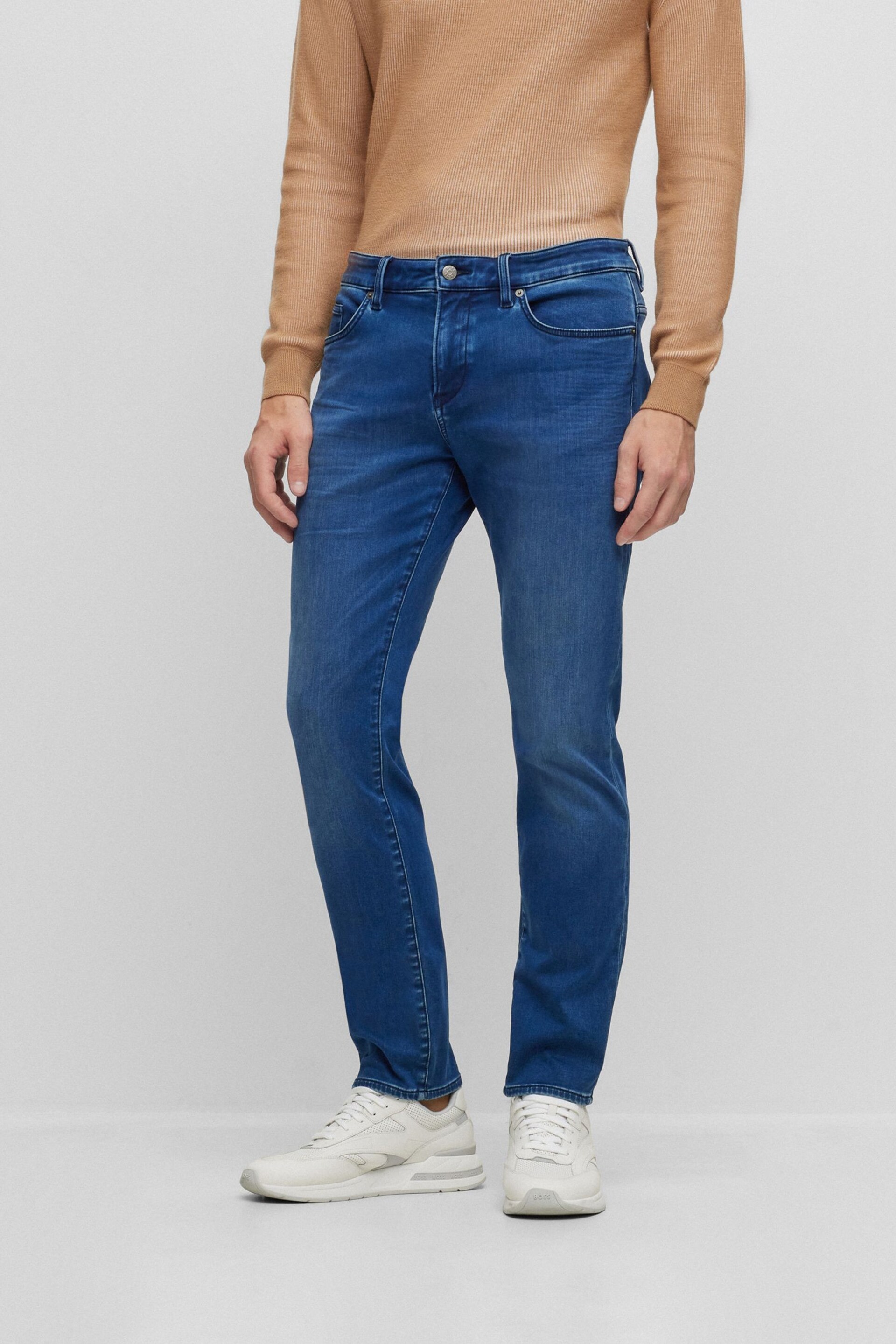 BOSS Blue Delaware Slim Fit Jeans - Image 1 of 5