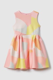 Reiss Multi Trinny Teen Pleated Scuba Dress - Image 1 of 5