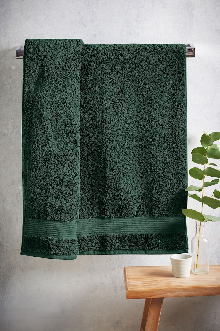 Buy Green Bottle Egyptian 100% Cotton Towel from Next Australia