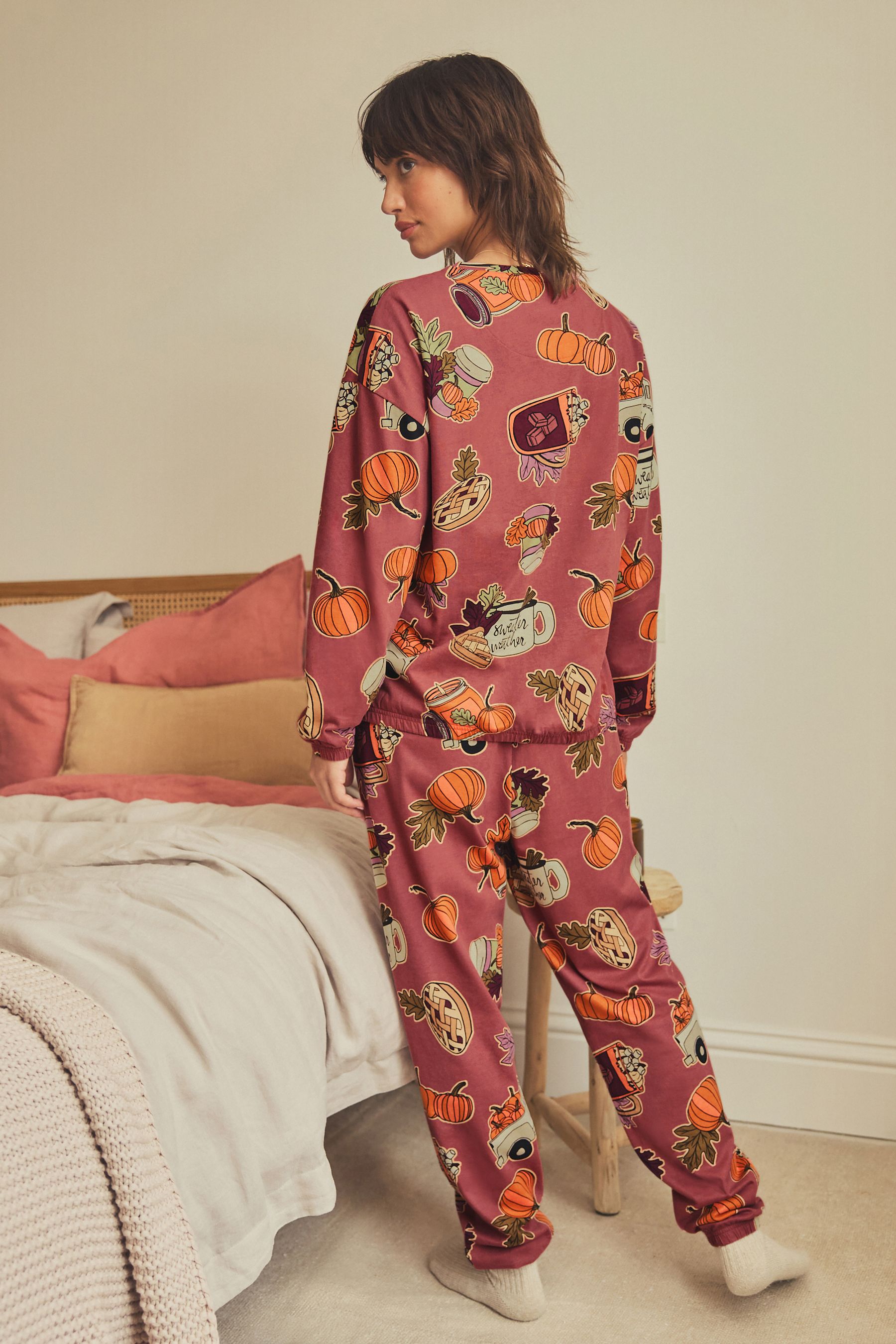Pumpkin spice pajama set sale