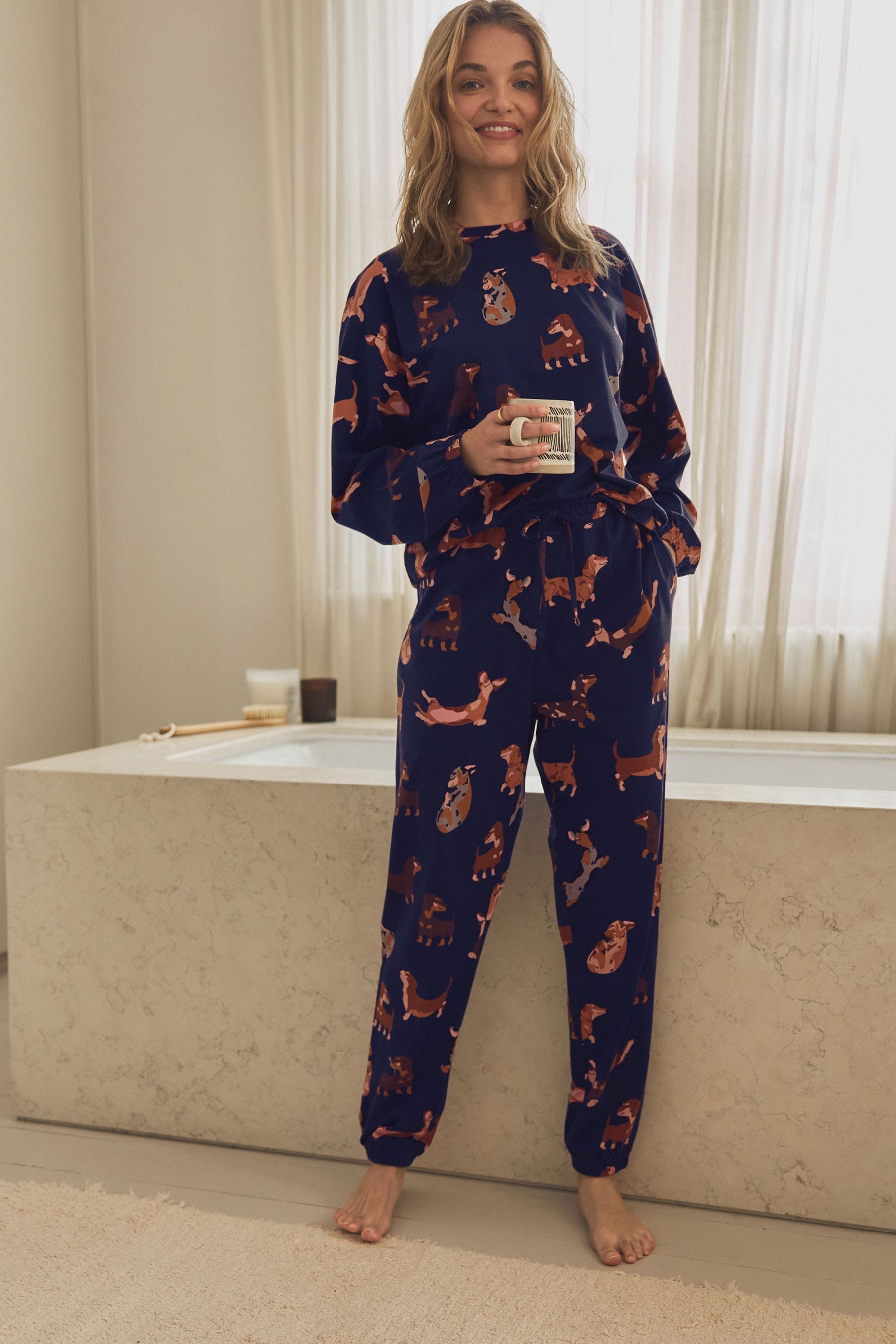 Kids sausage dog pyjamas clearance