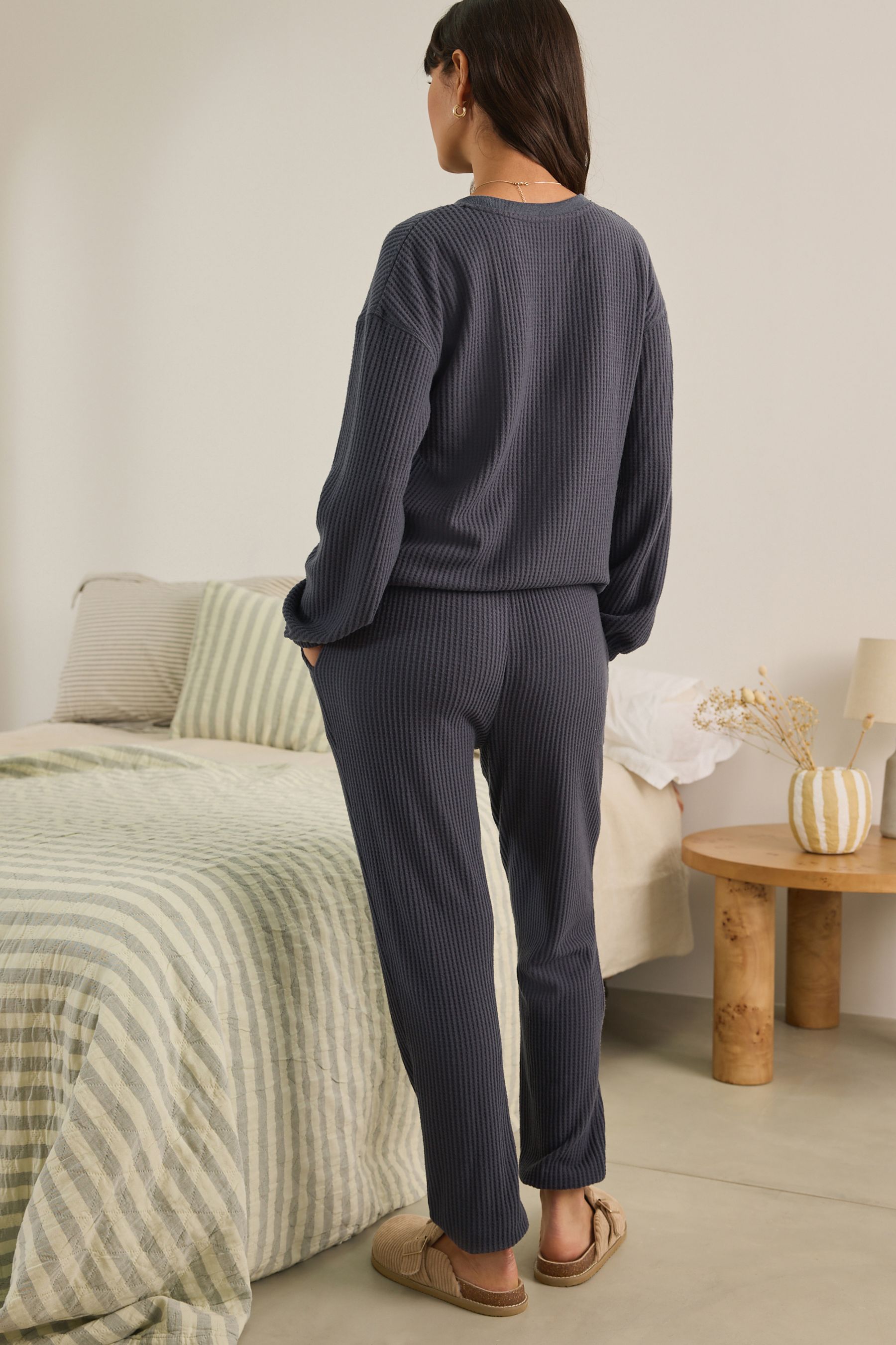 Ladies waffle pyjamas online