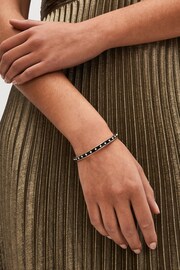 Black Resin Pearl Detail Bangle - Image 1 of 4