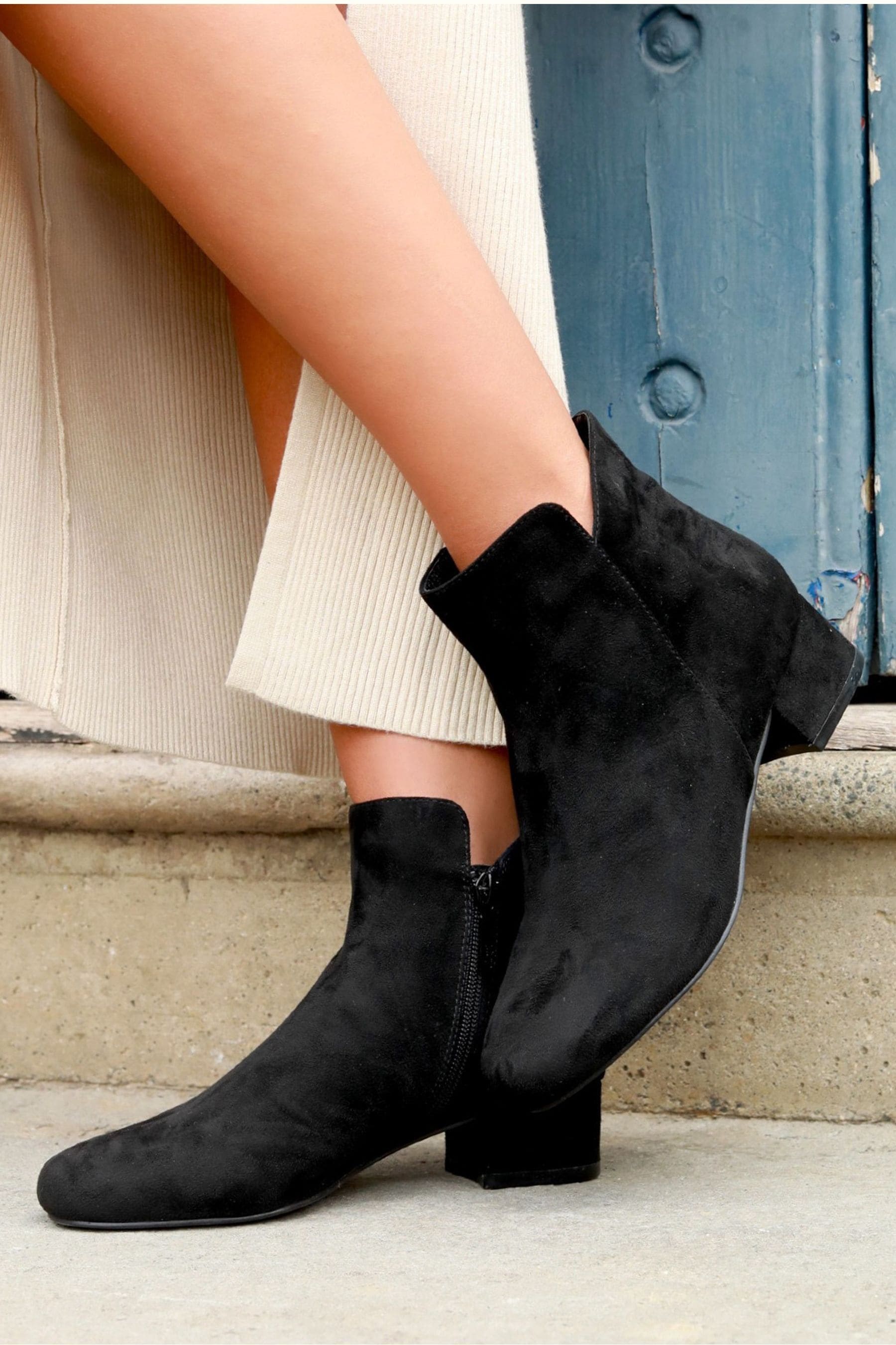 Low block heel ankle boots store