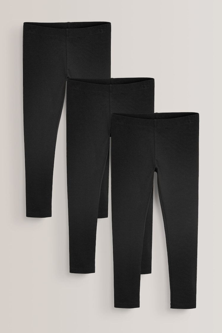 Black Leggings 3 Pack (3-16yrs) - Image 1 of 3