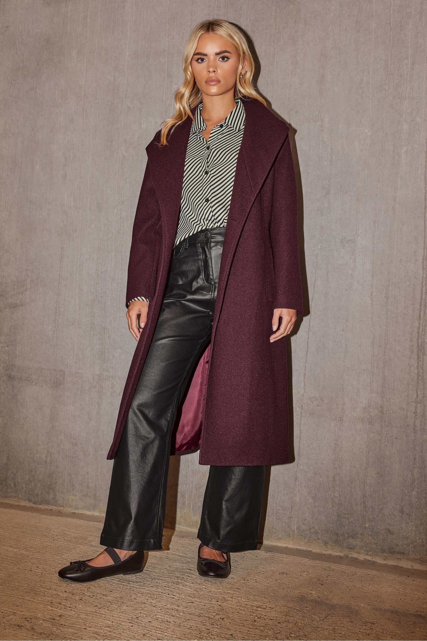 Buy PixieGirl Petite Red Wrap Belted Coat from the Next UK online shop