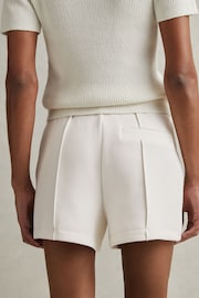 Reiss Ivory Joanna Modal Blend Drawstring Co-Ord Sweat Shorts - Image 5 of 6