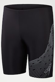 Speedo Black Medley Logo Mens Jammer Swim Shorts - Image 6 of 7