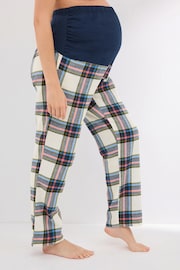 Navy Maternity Flannel Pyjama Bottoms - Image 4 of 9