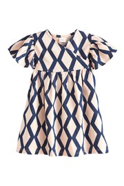 Monochrome Wrap Jersey Dress (3mths-7yrs) - Image 4 of 6