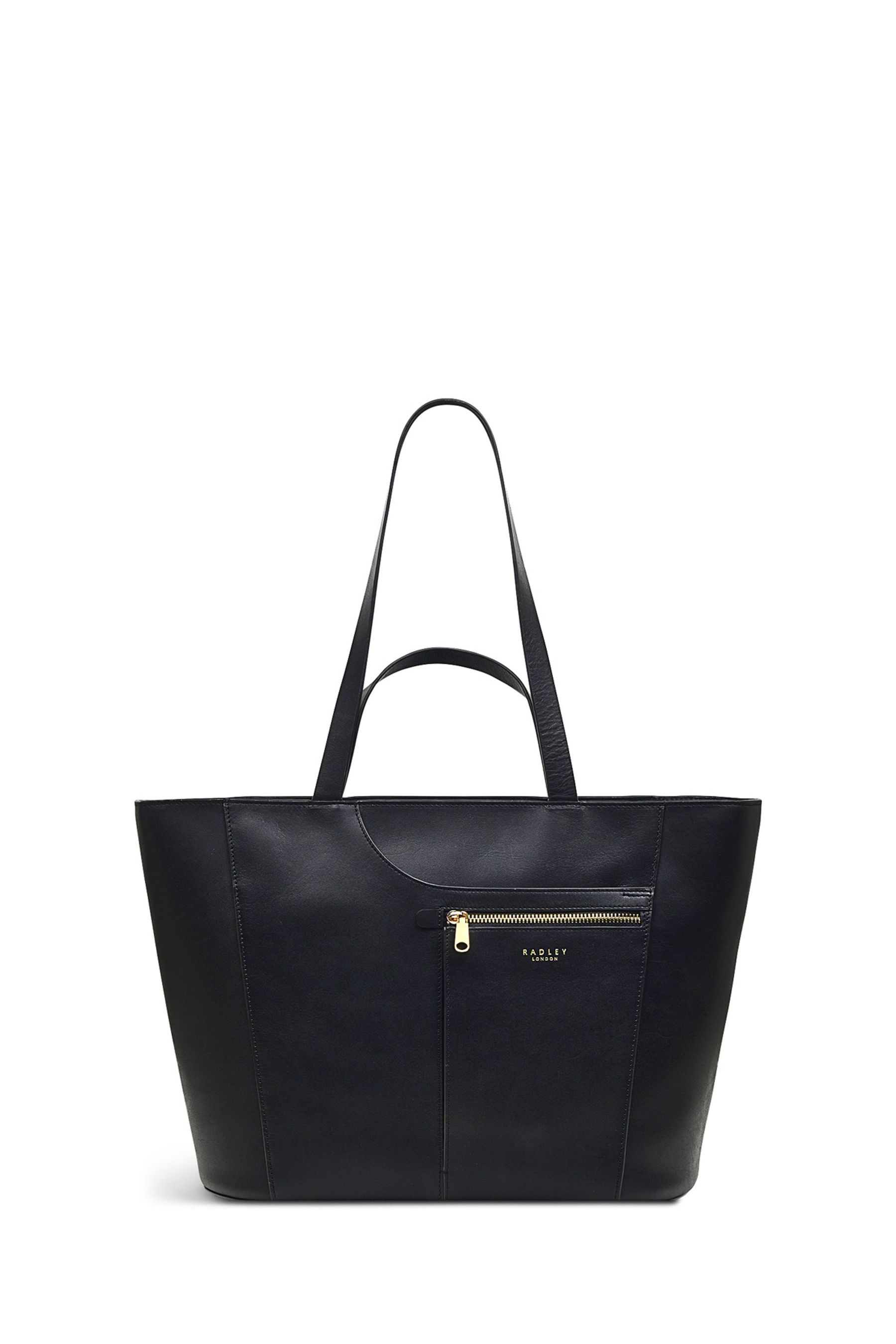 Radley London Black Pockets Icon Large Zi P Top Tote Bag