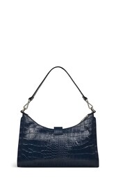 Radley London Blue Sloane Street Faux Croc Medium Zip Top Shoulder Bag - Image 3 of 5