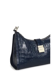 Radley London Blue Sloane Street Faux Croc Medium Zip Top Shoulder Bag - Image 4 of 5