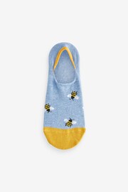 Blue Bees Invisible Socks 5 Pack - Image 5 of 6