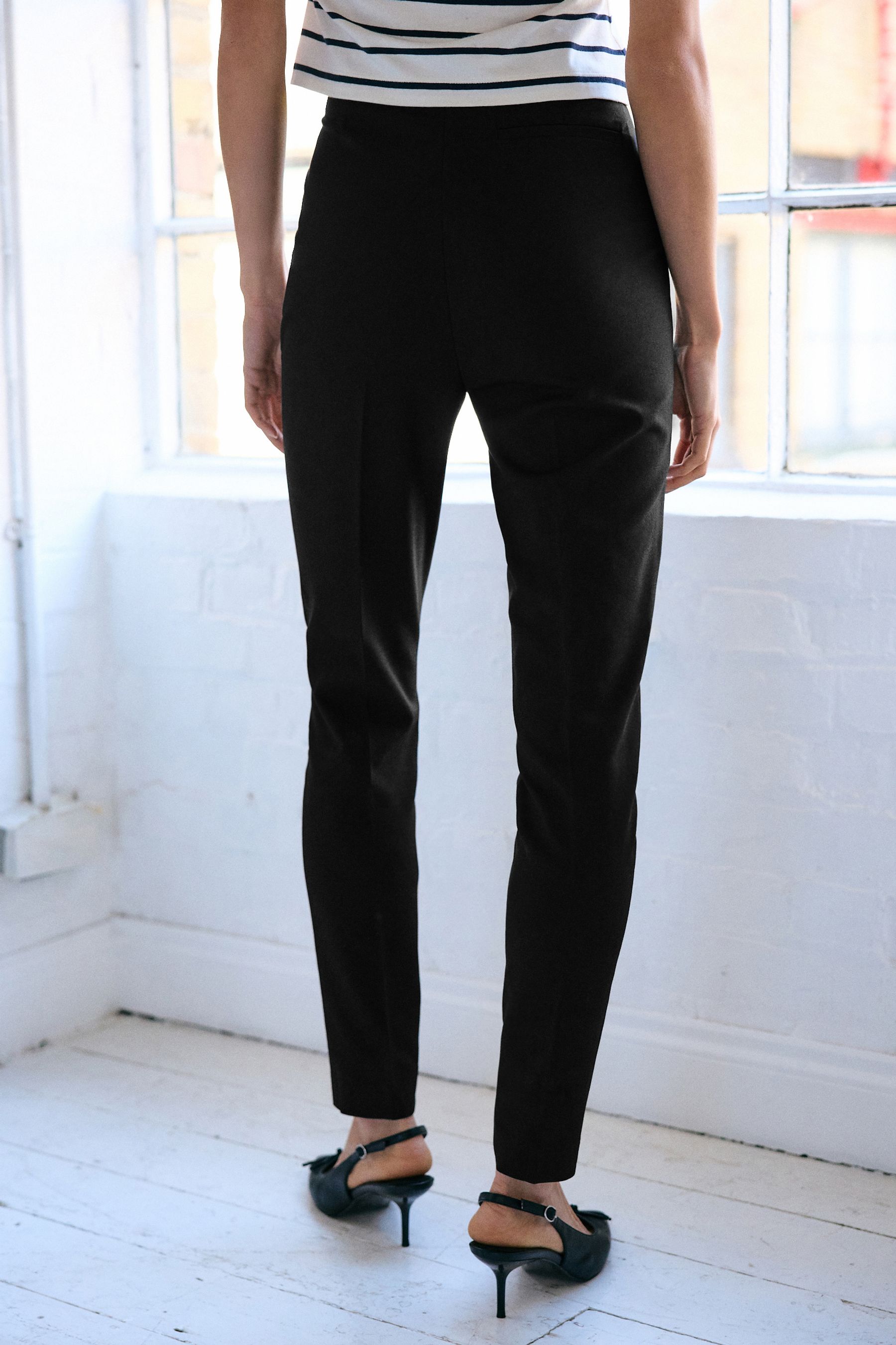 Next slim fit black trousers hot sale