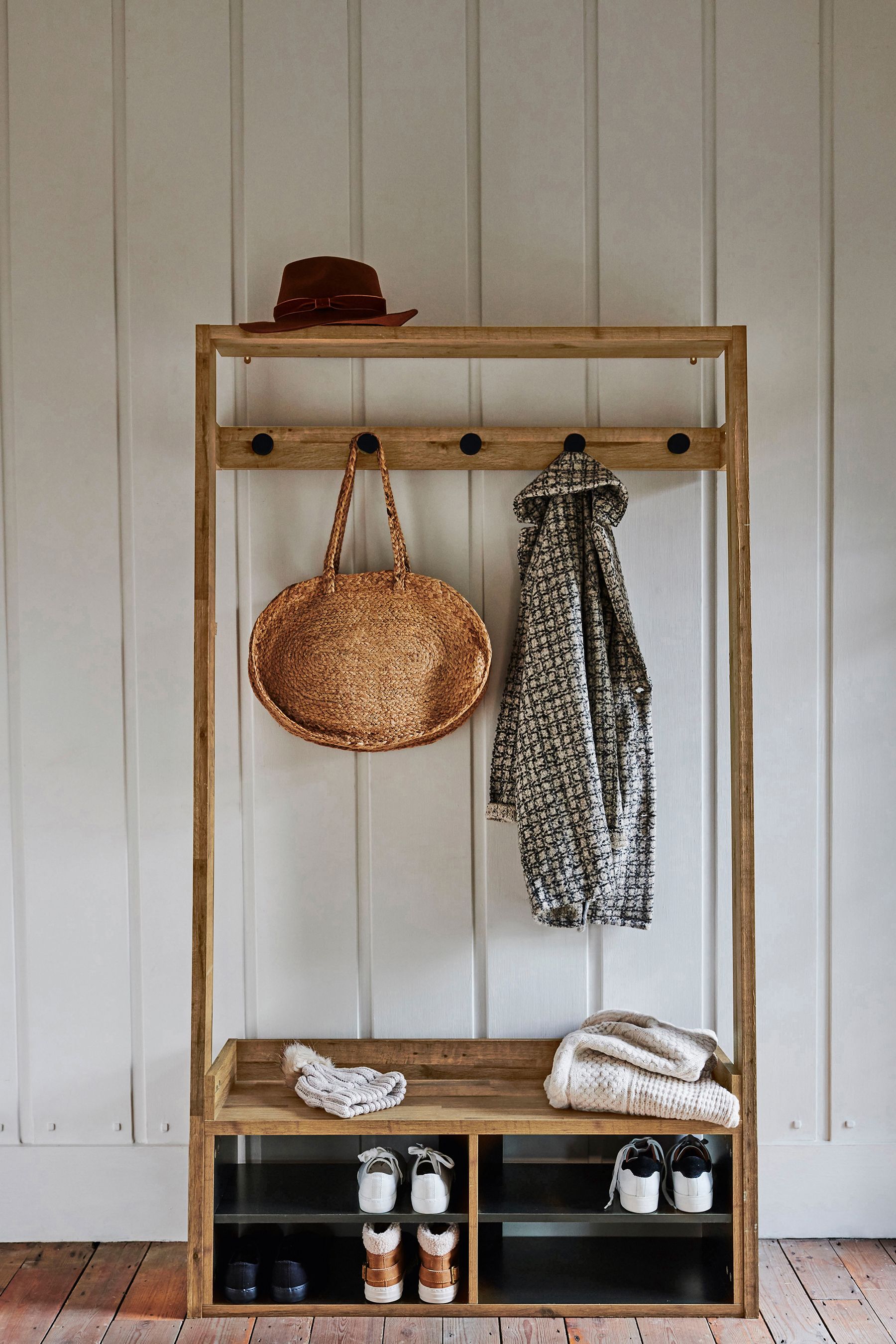 Buy Dark Bronx Oak Effect Hallway Stand from the Next UK online shop