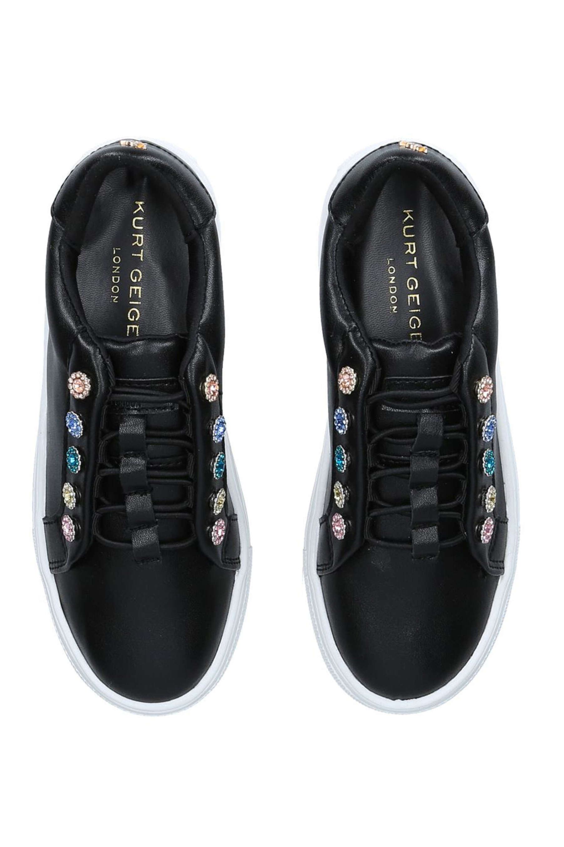 Buy Kurt Geiger London Junior Black Mini Liviah Trainers from the