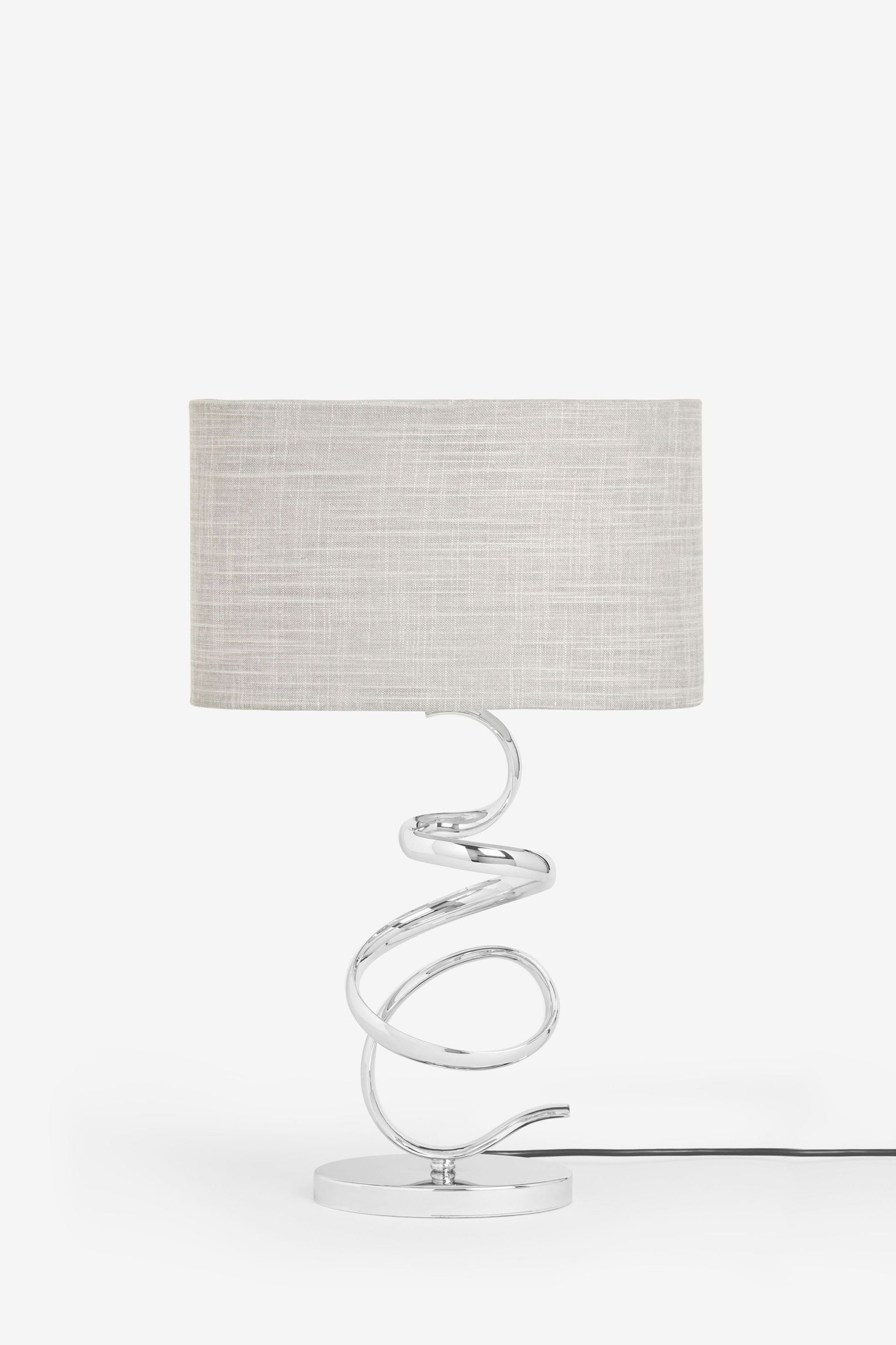 Buy Chrome Ribbon Large Touch Table Lamp from the Next UK online shop