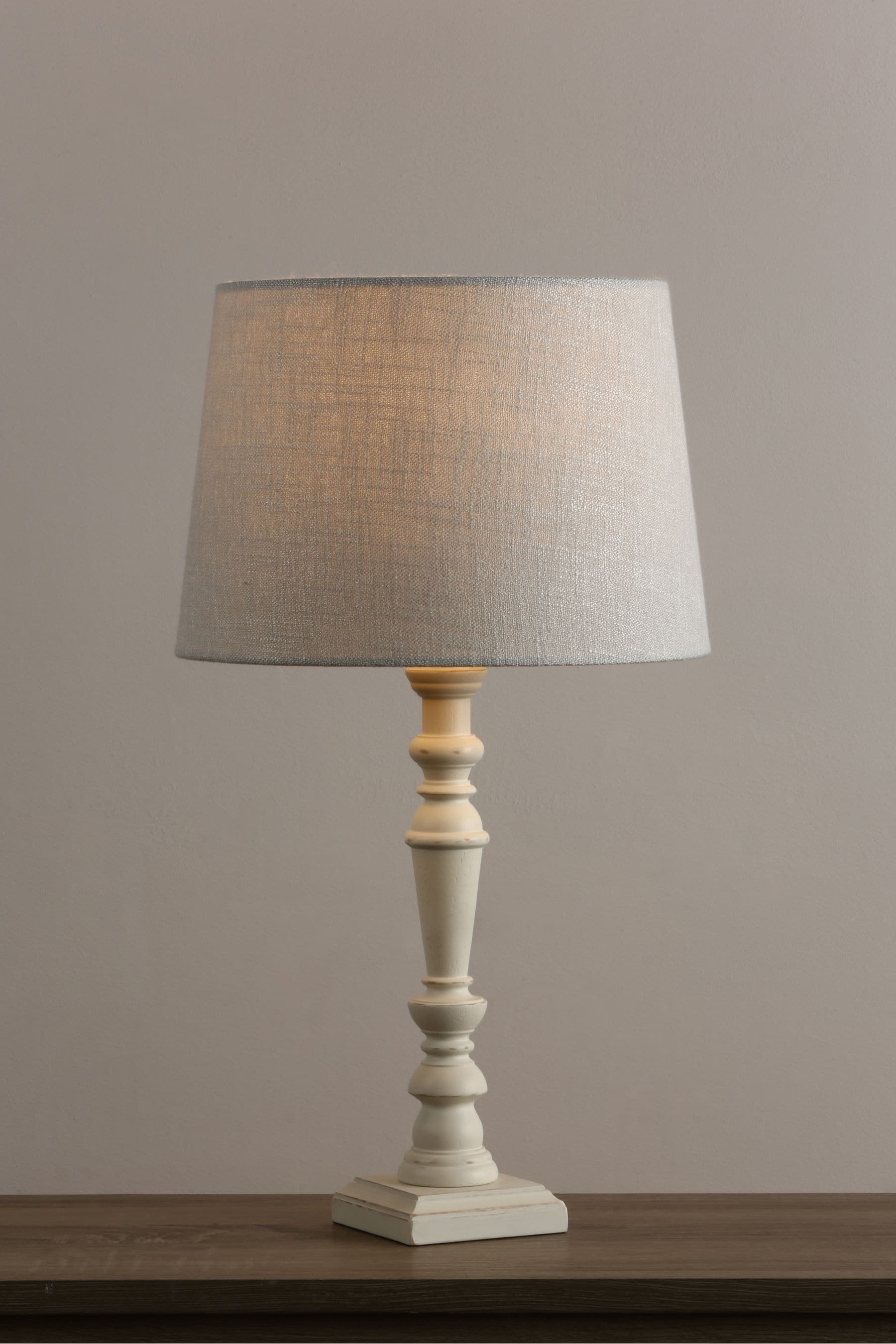 White candlestick discount lamp