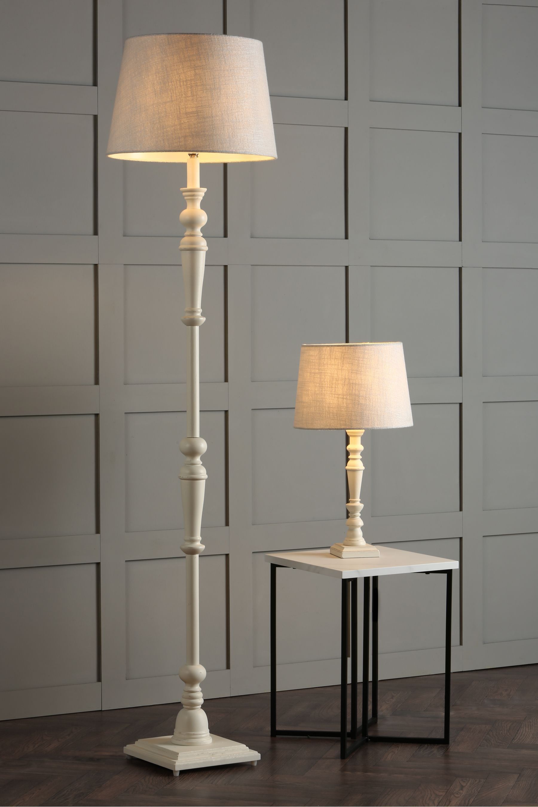 White candlestick lamp 2025 base