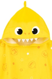 Vanilla Underground Yellow Baby Shark Character Towel Poncho - Image 3 of 5