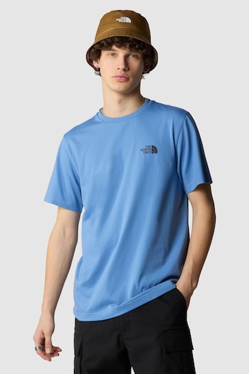 The North Face Blue Mens Simple Dome Short Sleeve T-Shirt