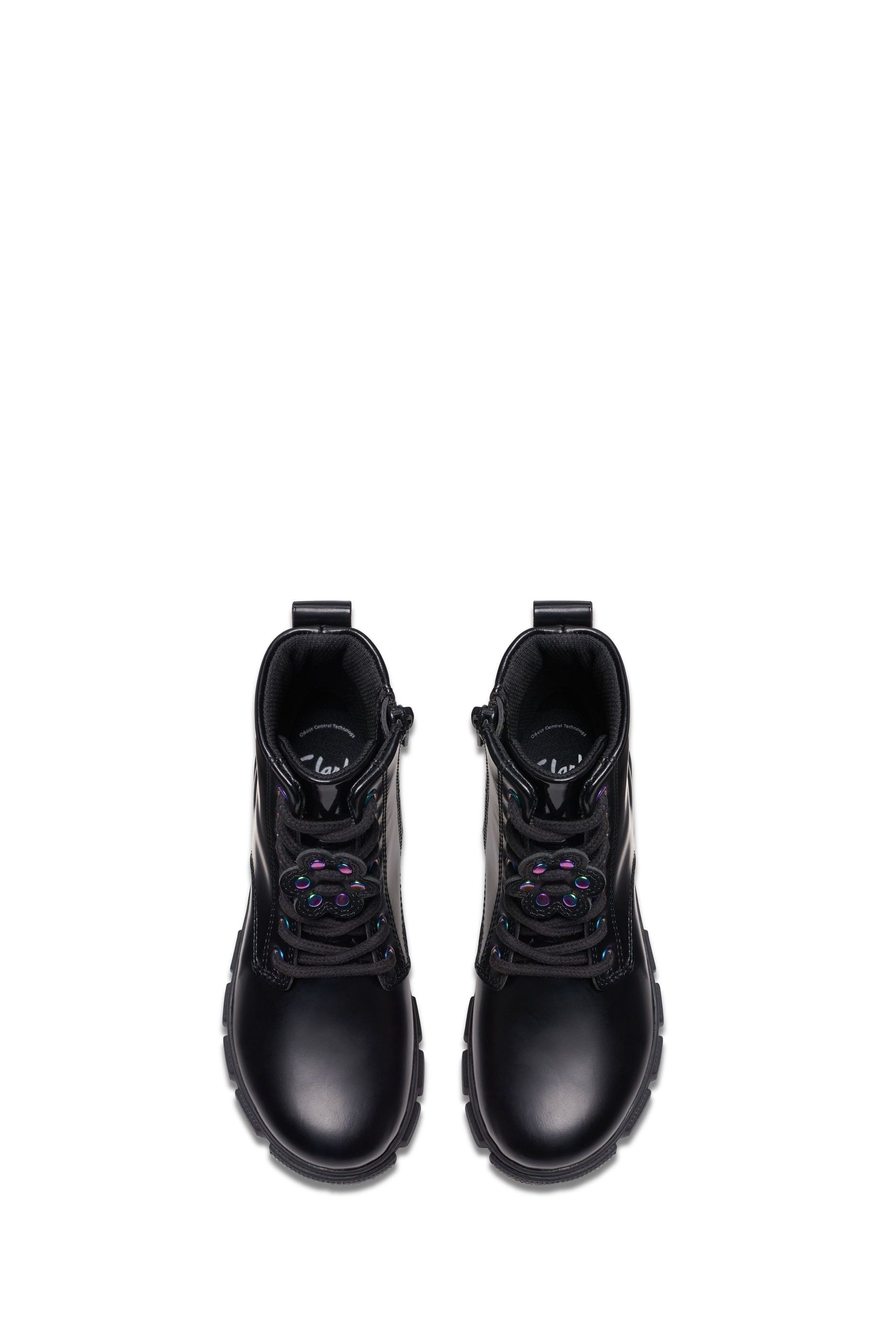 Buy Clarks Black Standard Fit F Evyn Top Boots from Next Ireland
