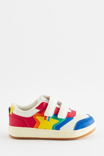 Little Bird by Jools Oliver Multi Rainbow Star Low Top Trainers