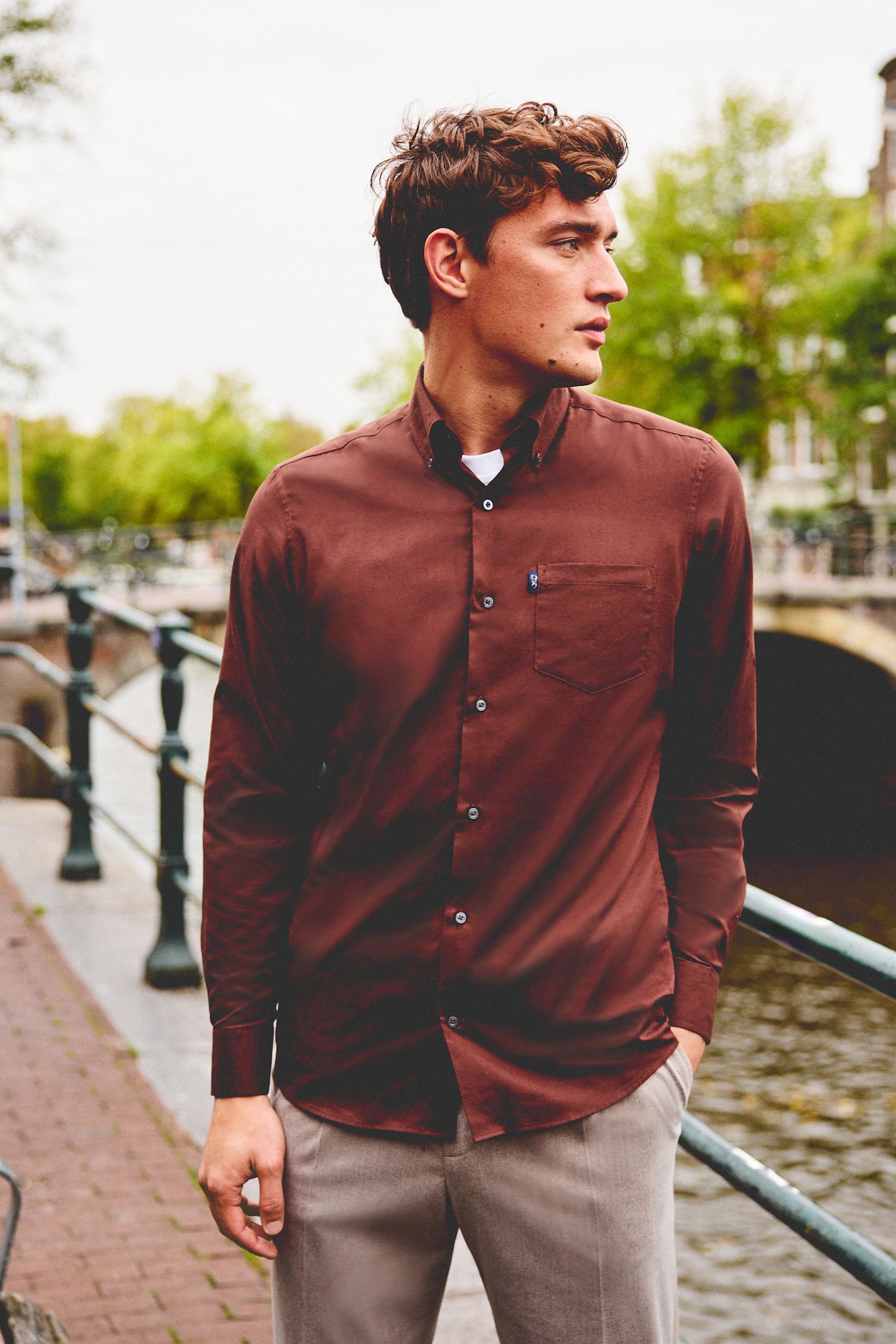 Rust top colour shirt