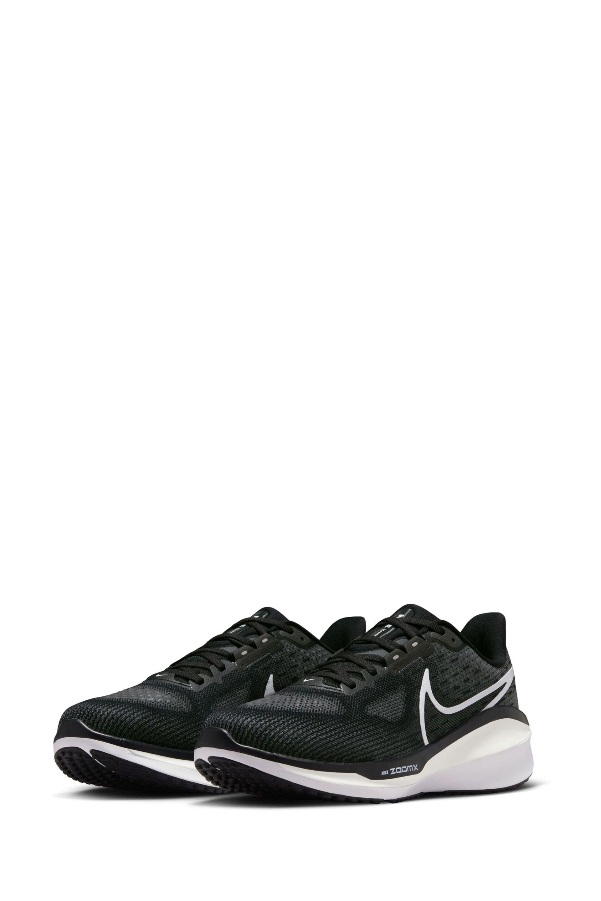 Nike Black/ White Vomero 17 Road Running Trainers - Image 5 of 13