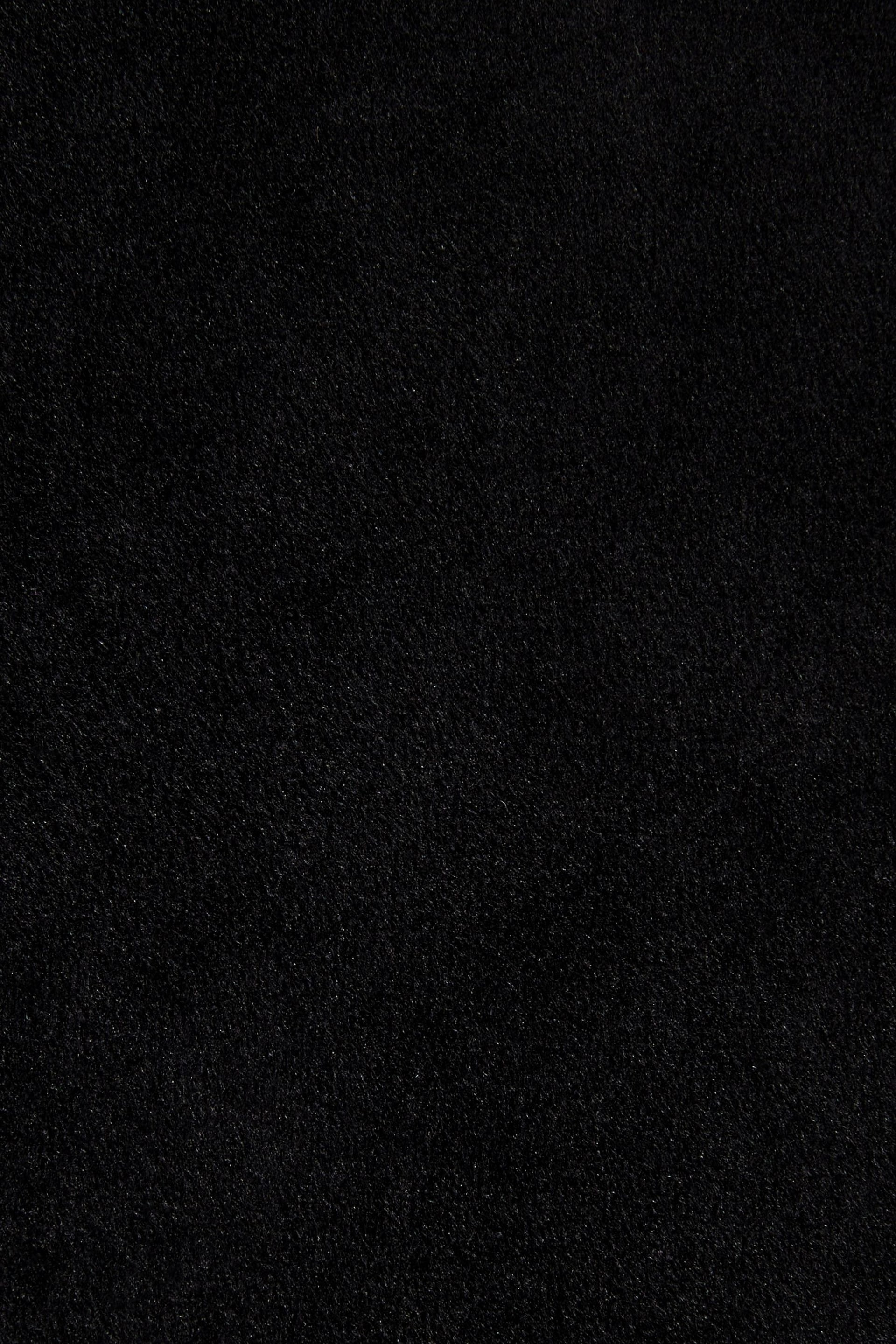 Black Slim Fit Velvet Suit Jacket - Image 13 of 13
