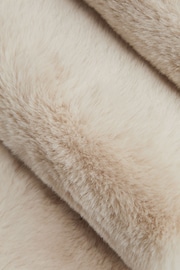 Reiss Ecru Francesca Faux Fur Scarf - Image 3 of 3