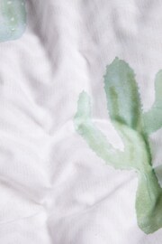 Multi Cactus Pom Pom Bedding Duvet Cover and Pillowcase Set - Image 3 of 4