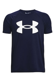 Under Armour Blue Ground Tech Big Logo Short Sleeve T-Shirt - Image 1 of 2