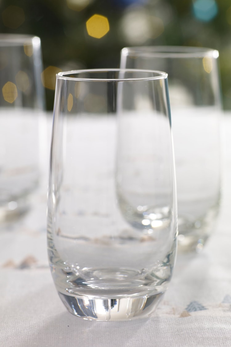 Clear Nova Tumbler Glasses Set of 4 Tall Tumbler Glasses - Image 2 of 5