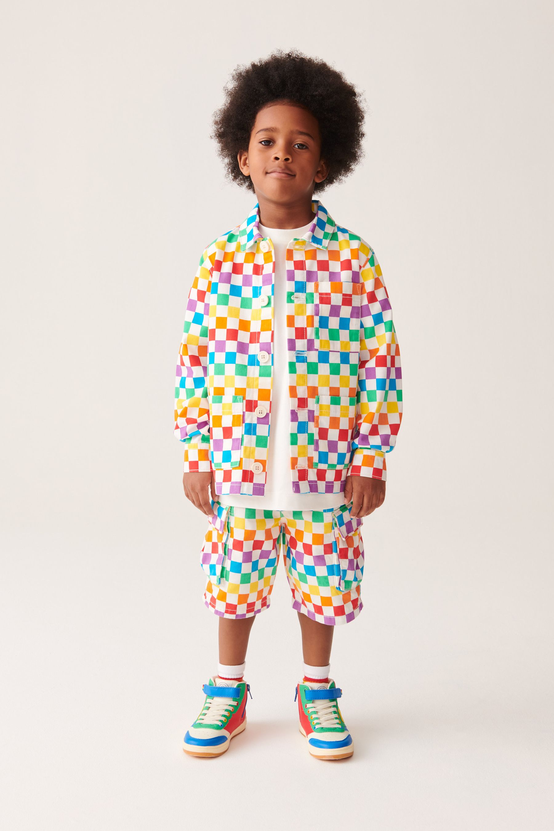 Rainbow checkerboard hoodie best sale