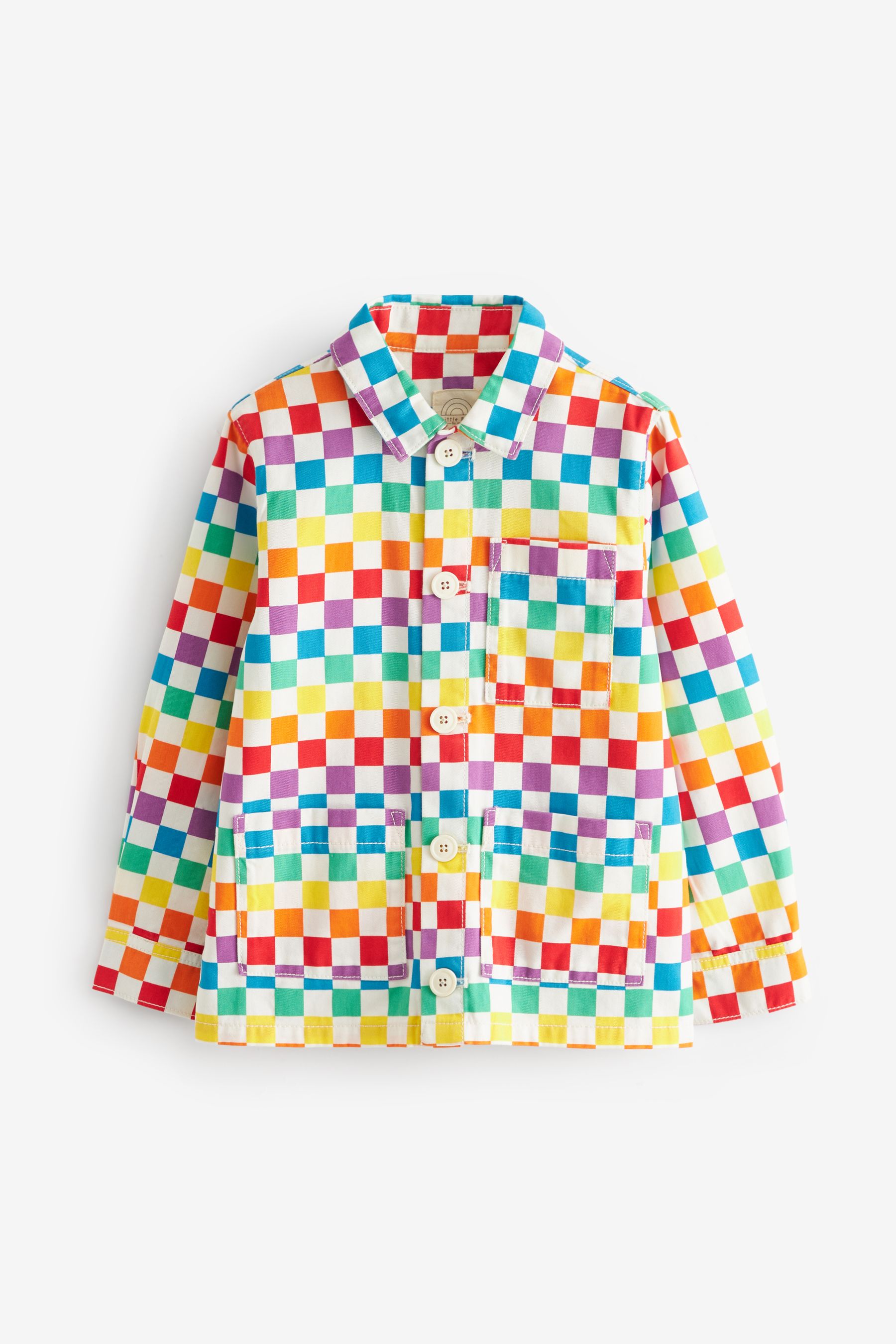 Buy Little Bird by Jools Oliver Multi 100 Cotton Checkerboard Shacket from the Next UK online shop