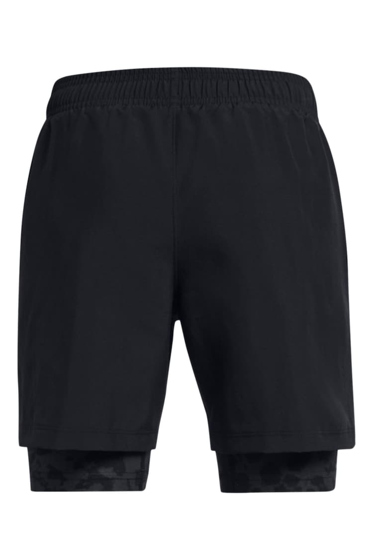 Under Armour Black UA Woven 2in1 Shorts - Image 2 of 2