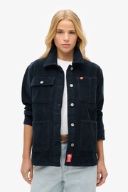 Superdry Eclipse Navy Corduroy Chore Jacket - Image 2 of 5