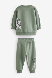 Mineral Blue Animal Character Sweatshirt and Jogger Set (3mths-7yrs) - Image 6 of 7