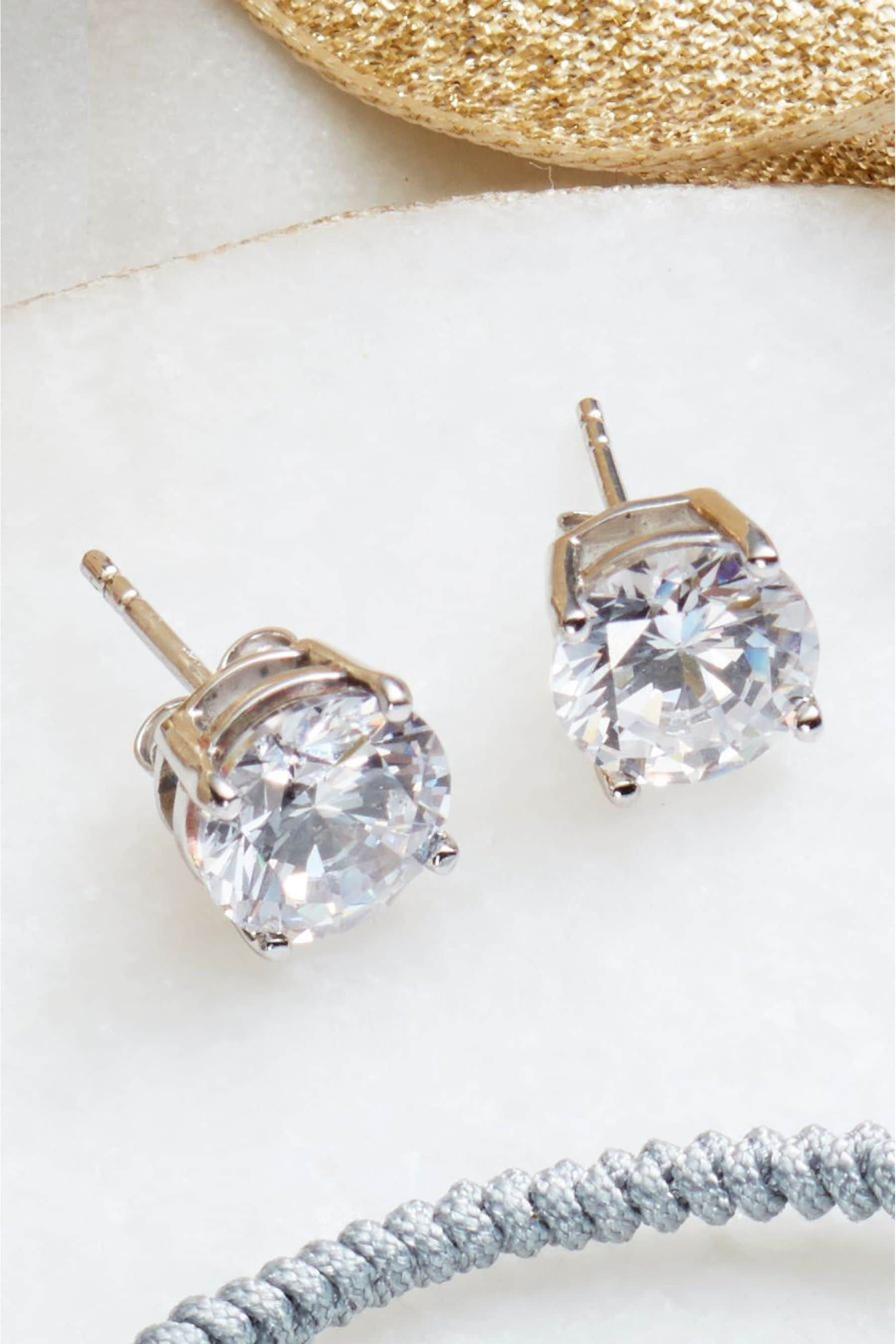 Next silver stud earrings top