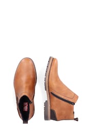 Rieker Mens Zipper Brown Boots - Image 7 of 11