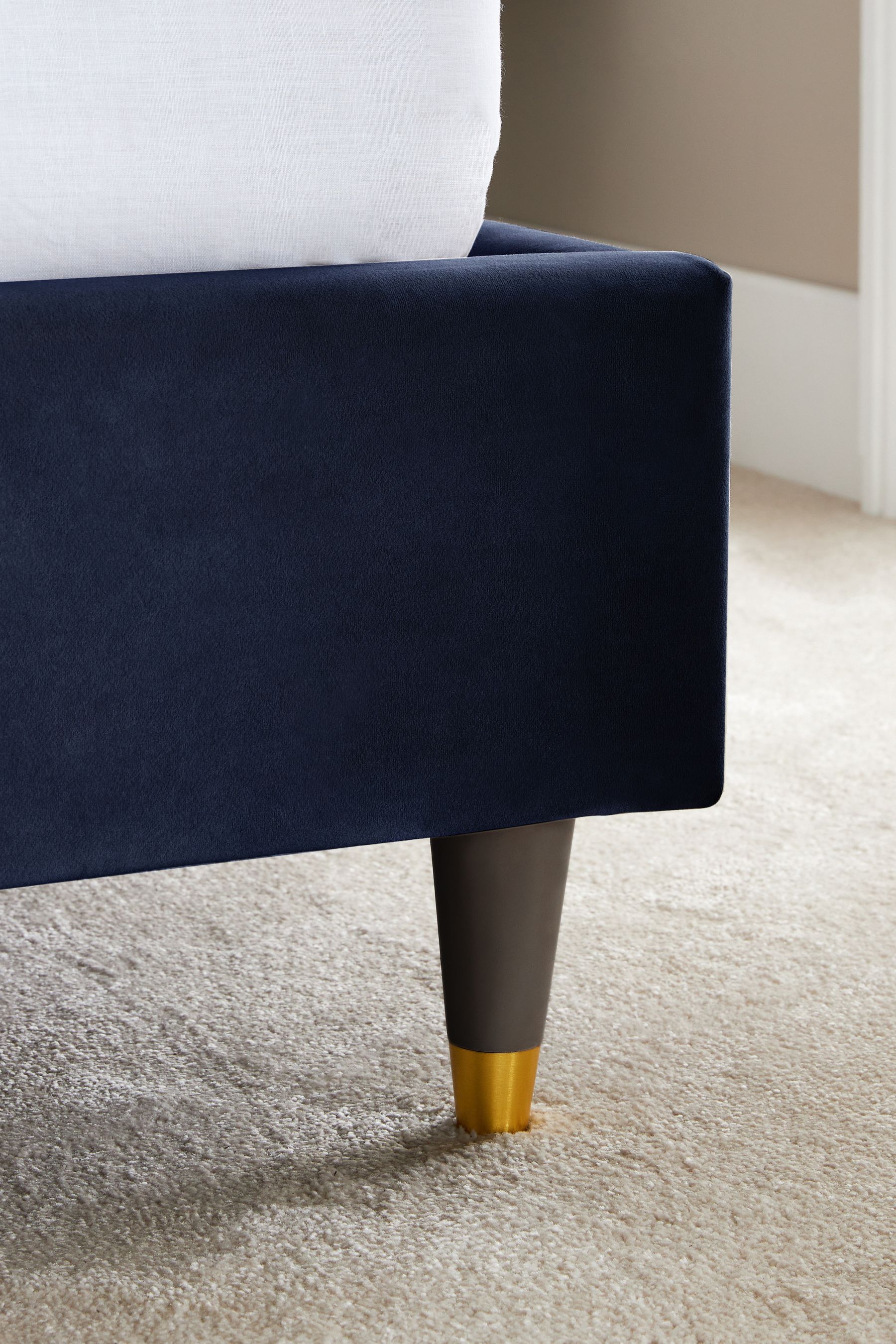 Navy full store size bed