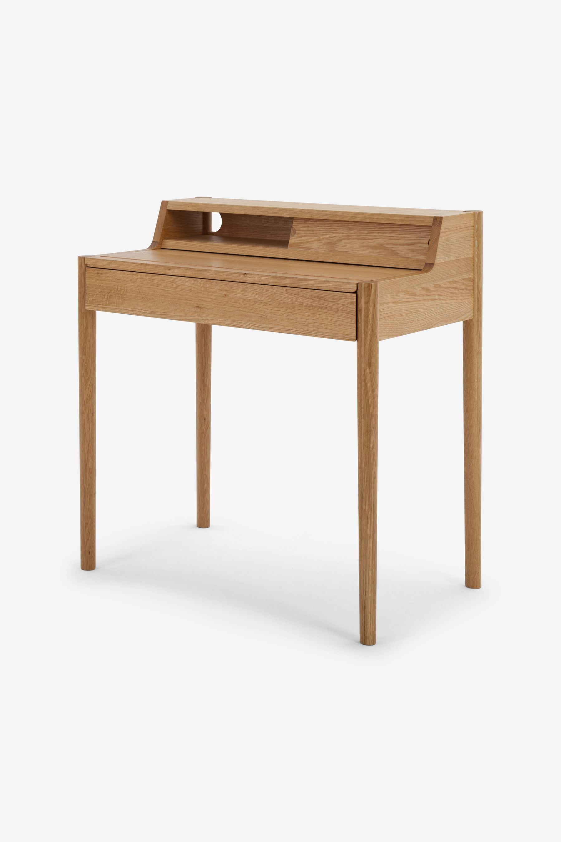 Oak compact deals desk