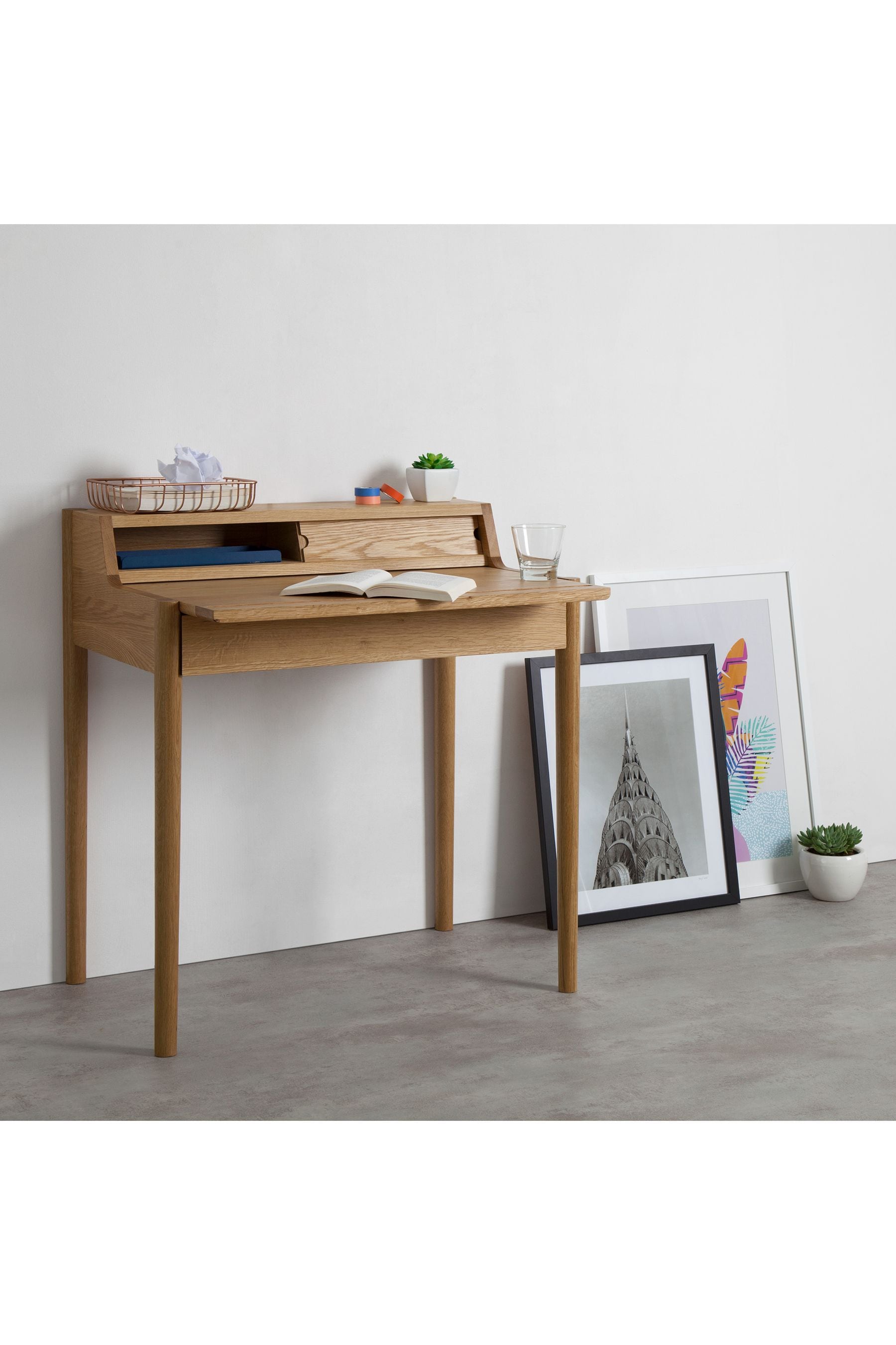 Next oak desk deals