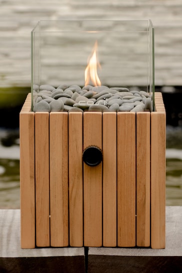 Pacific Natural Garden Cosiscoop Timber Square Fire Pit Lantern