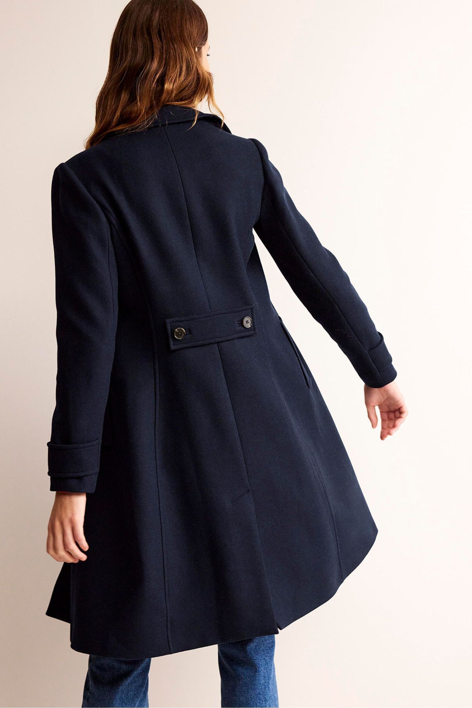 Boden Blue Durham Wool Collared Coat - Image 2 of 5