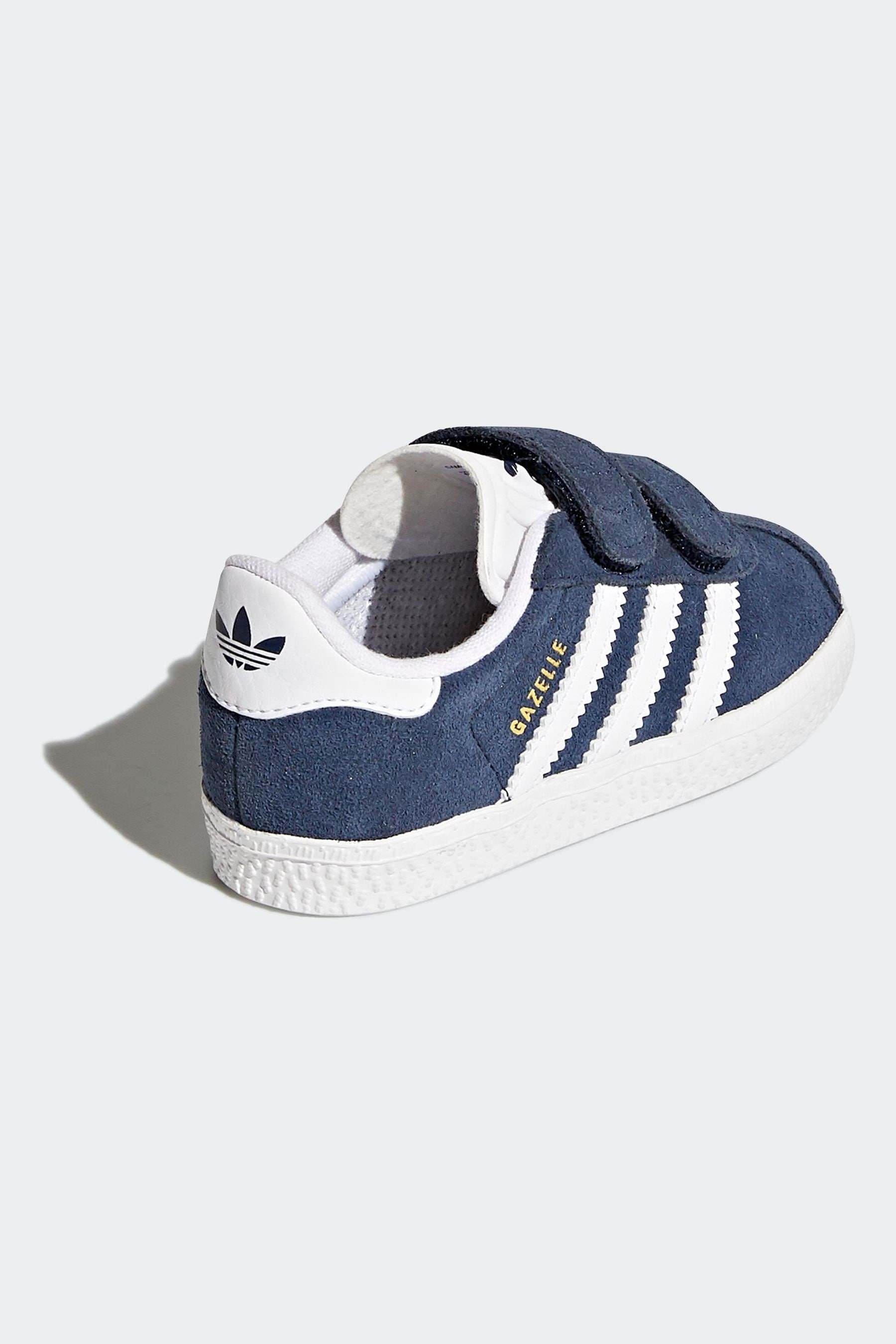 Buy adidas Originals Navy Gazelle Infant Trainers from Next Luxembourg